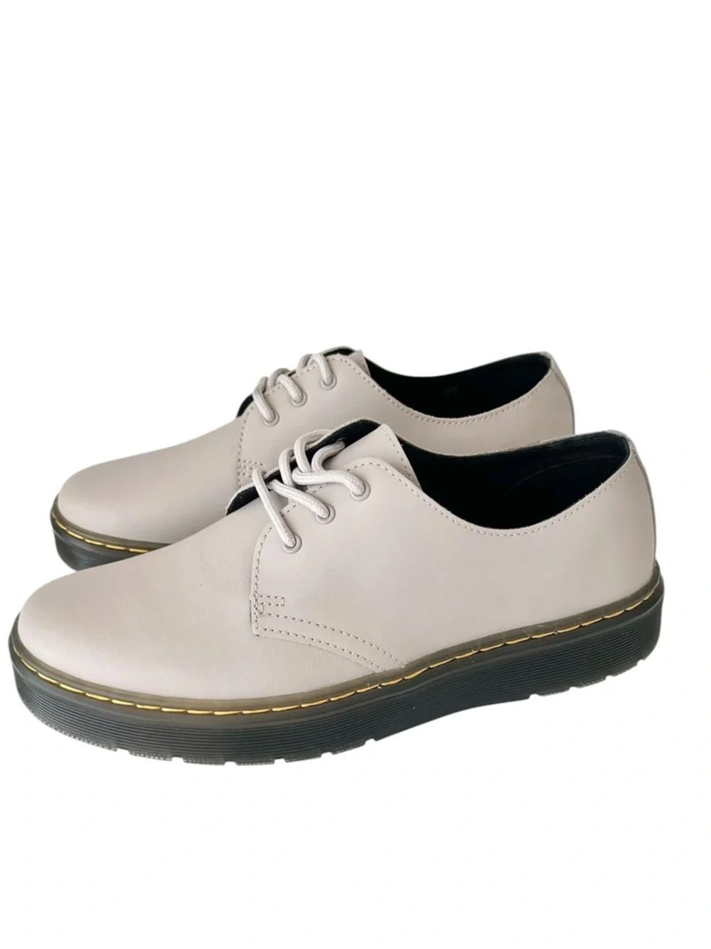 Dr Martens Zavala Lo Oxford Shoes Low Taupe Lace Up Loafers NEW 9
